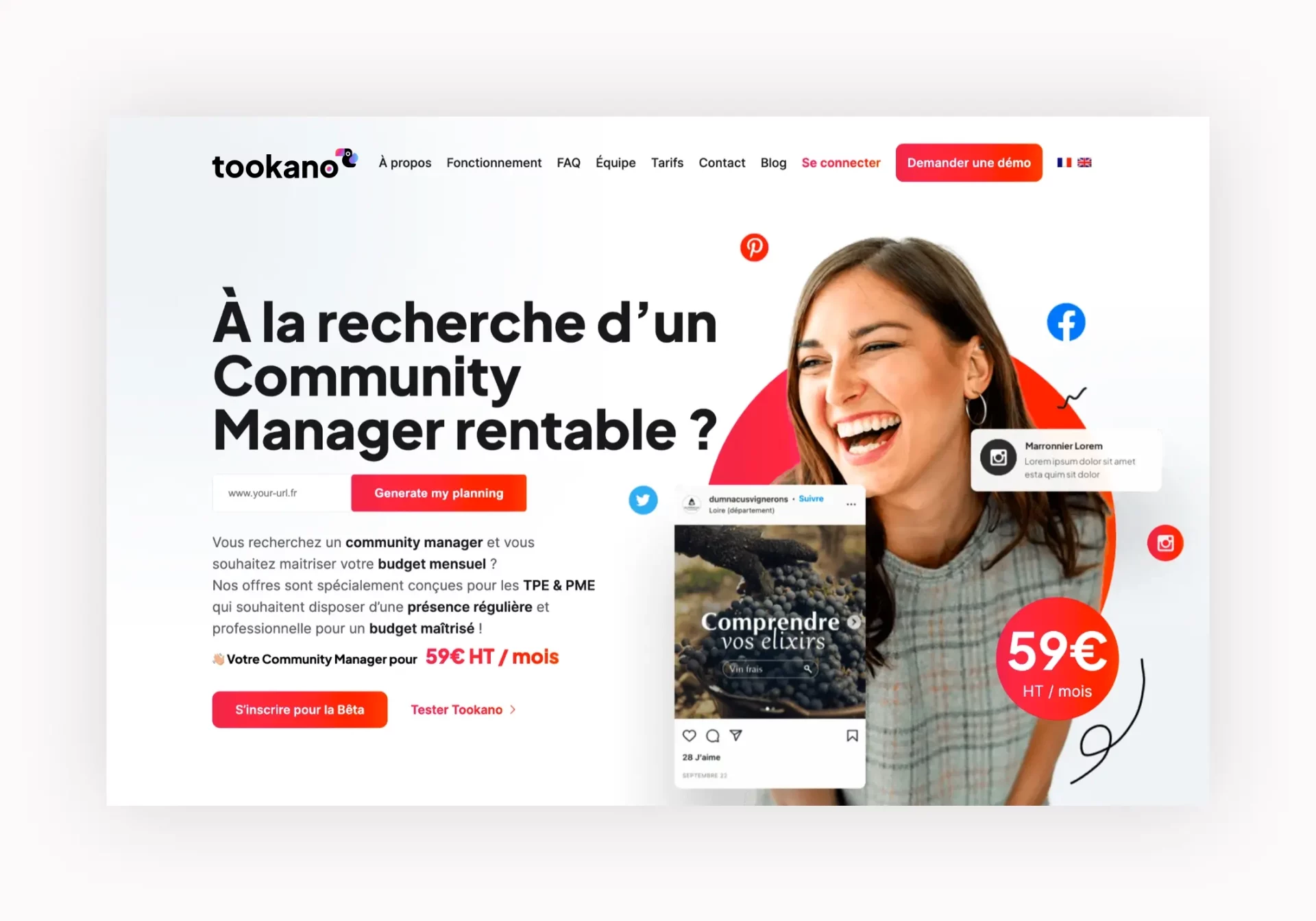 Développement solution SAAS Tookano