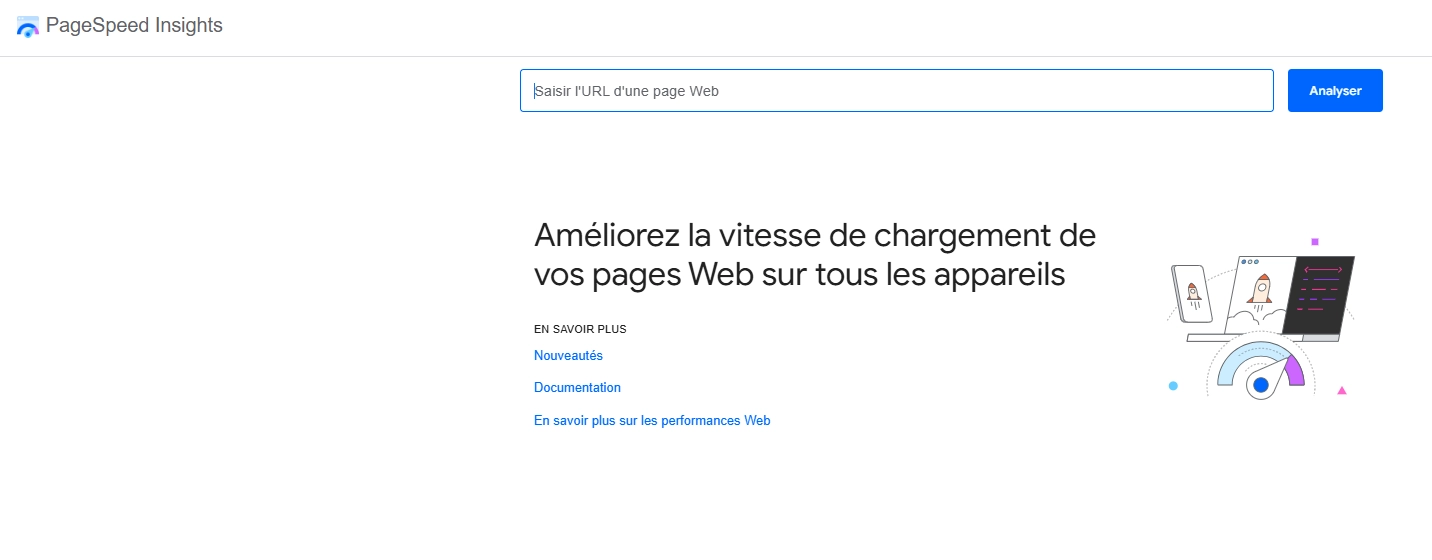 Accueil PageSpeed Insights