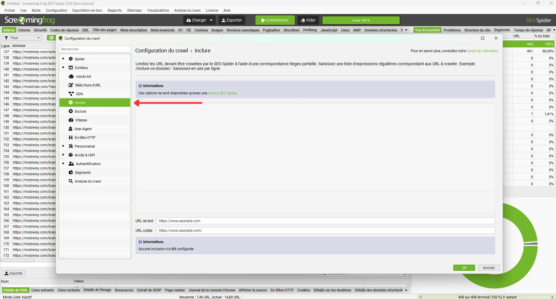 Appliquer des filtres d'inclusion ou d'exclusion